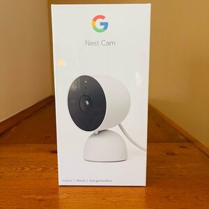 Google Nest Cam Indoor Wired - Black and White